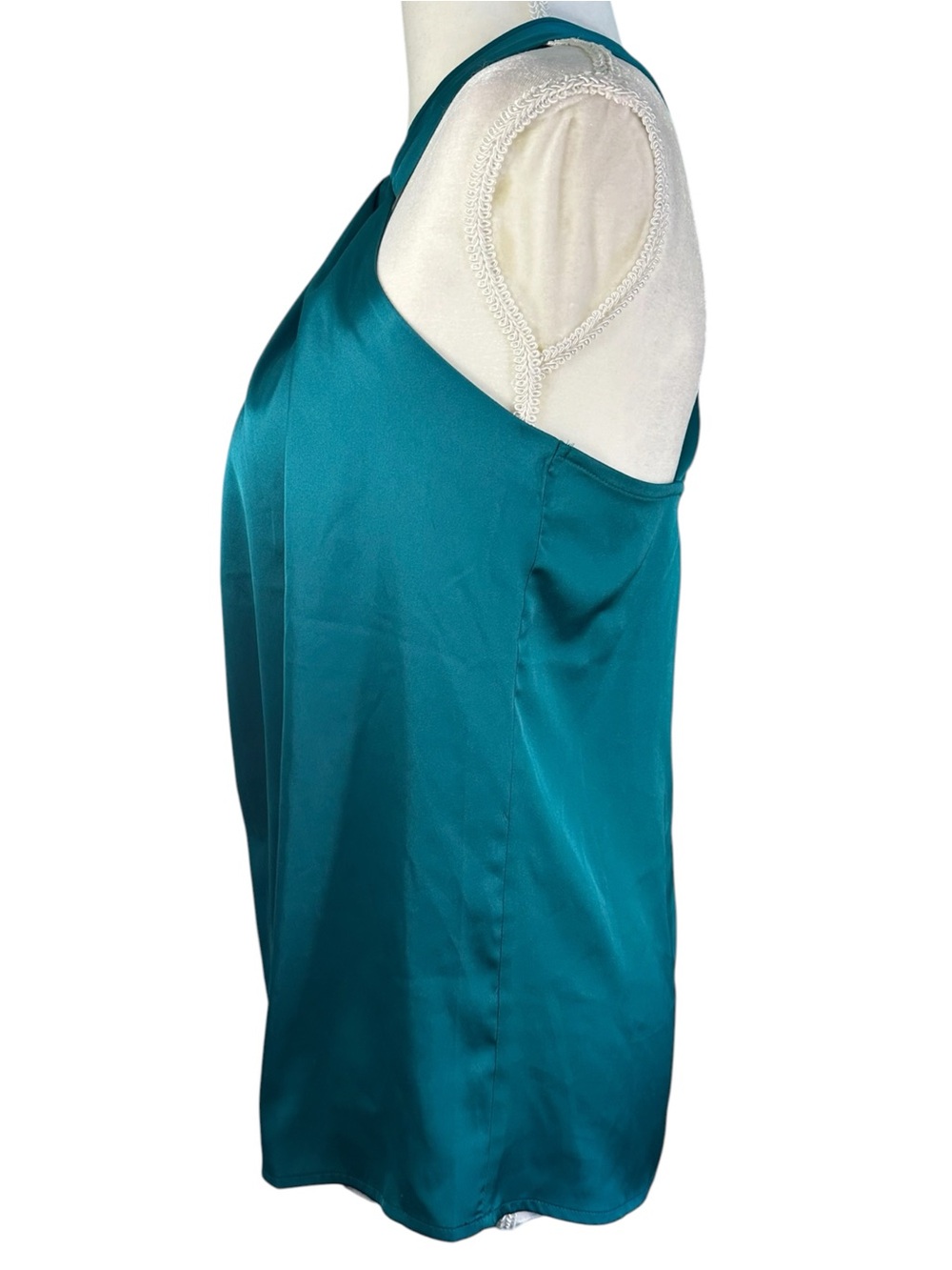 Ann Taylor Teal Halter Dressy Top- Size 6 - Picture 5 of 6